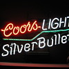 Coors light with Crackle Tube neon sign