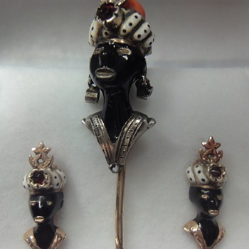 Gold Blackamoor earrings - Fine Jewelry