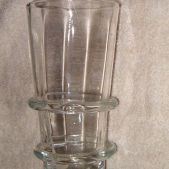 Free Blown Glass Vase with applied Rings Id.? - Glassware