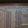 Ohio Department of Liquor Control 1941 Price List