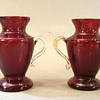 KRALIK RED LUSTRE MINIATURES, MARKED