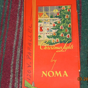 Vintage 1948-49 Noma C7 berry lights in original box