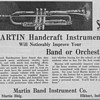 1934 - Martin Band Instruments Advertisements