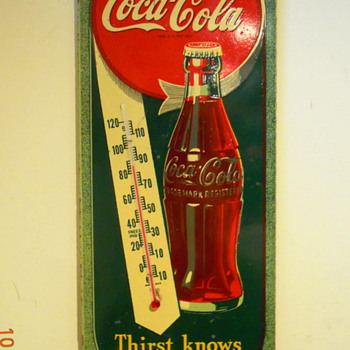 1944 Coca-Cola Thermometer