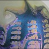 Dash decoration on Quezal / Loetz
