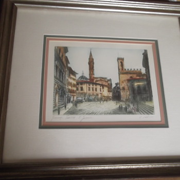 Vintage Etching Unknown ????