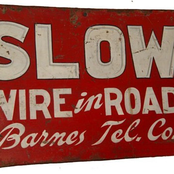 Wire in Road Barnes Tel. Co