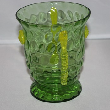 Lovely Green Vase - Art Glass