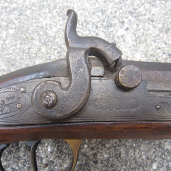 1840-1860 WM Rheiner Detroit Muzzleloading Hunting Rifle w/Bird Design