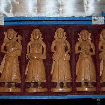 Asian Carved Figures  - Asian