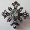 MY PASSION NUMBER ONE!  Micro Mosaic vermeil brooch