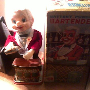1960's Battery Operated Bartender - Toys