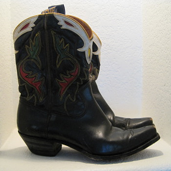  My Vintage 40's ACME Pee Wee Leather Enlayed Cowboy Boots