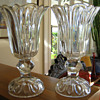 VICTORIAN CRYSTAL CELERY VASES