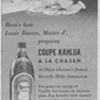 1954 Kahlua Advertisements