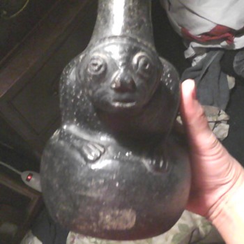 black vase