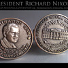 President Richard Nixon sterling silver cuff links for 1972 Re-Nomination