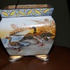 Porcelain handpainted plant holder or Bonsai pot?
