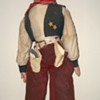 Tom Mix Sales Stimulator or?   Cowboy Doll Display with Handmade Duds