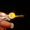 14k gold tie bar with state seal reads united states golf association
