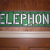 Tiffany style telephone sign
