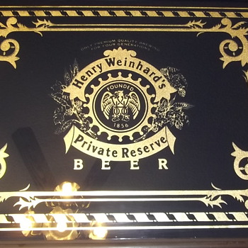 Henry Weinhard's Private Reserve Beer Sign  27"x22" (see back) - Breweriana