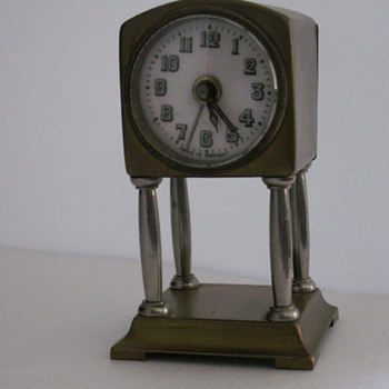 Small German 4-column Alarm Clock