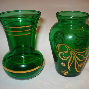 GREEN GLASS  - Glassware