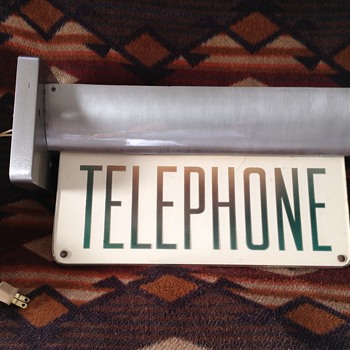 Vintage telephone sconce - Signs