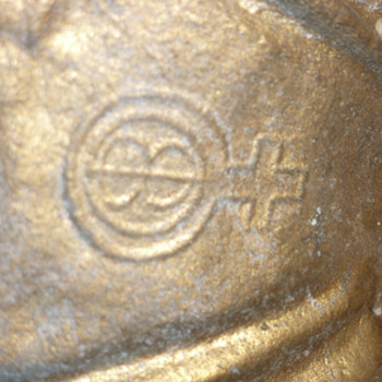 unknown slag glass lamp hallmark