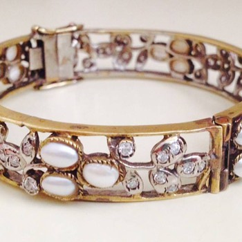 Antique Handmade hinged Bangle - Victorian Era
