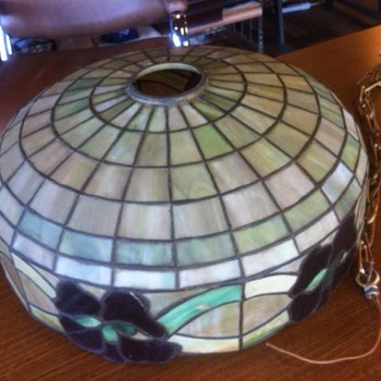 Stained glass chandelier  wandering what it is?