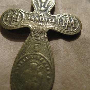 Very old brass cross