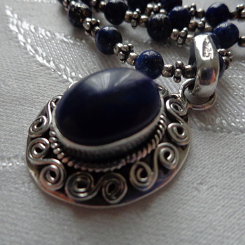 Lapis Lazuli Sterling Necklace - Fine Jewelry