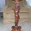 Semi-Nude Mahogany Stand