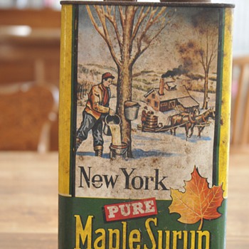 Unopened Old Can Pure Maple Syrup - Advertising