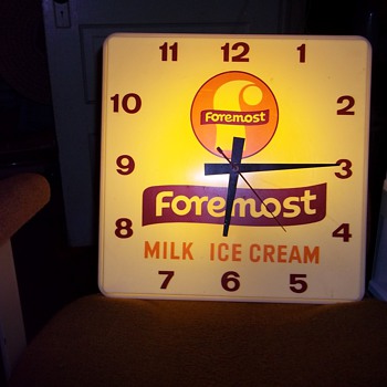 VINTAGE MILK CO. CLOCK