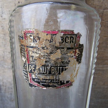 Art Deco Jar Sky Harbor Airport Peanut butter