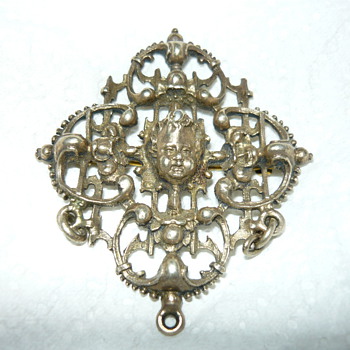 Cherub chatelaine pin - Fine Jewelry