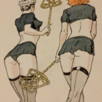 (Part2) Hand drawing Erotic pictures done for Agent Provocateur 