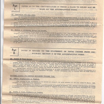 TAX FORM 1933-34