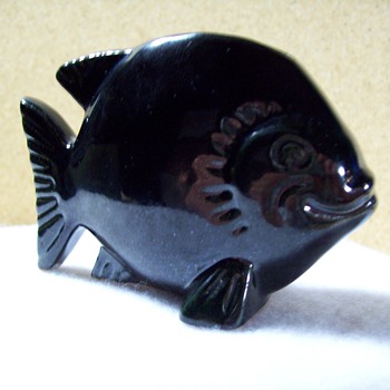 Frankoma - 185 - Fish Flower Holder. - Art Pottery