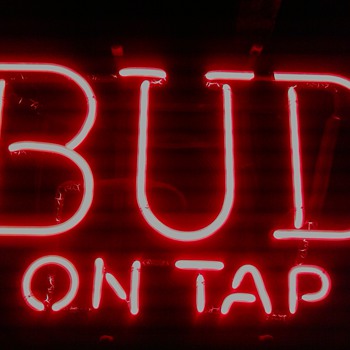 Vintage Budweiser "Bud on Tap" Sign