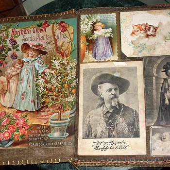 Beautiful Victorian Scrapbook on Muslin from Oakland, California ~1903 - Paper