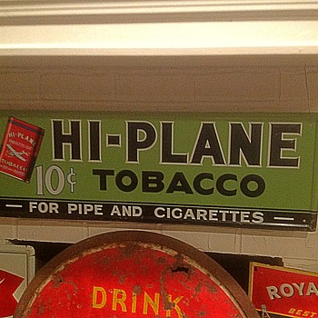 HI PLANE Tobacco sign - Advertising