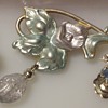 Vintage enameled floral married demi set.