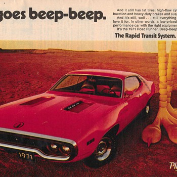 1971 Plymouth Roadrunner Advertisement