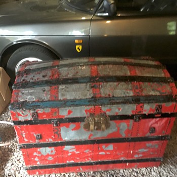 Zinc covered Dome top trunk - Furniture