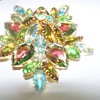 What type of brooches are these? Juliana? Watermelon glass? Czech?