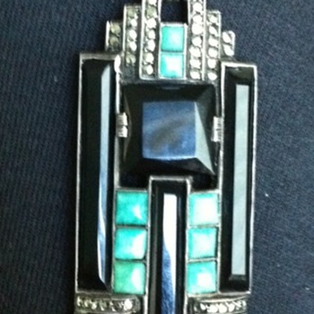 Gorgeous Theodor Fahrner Art Deco Pendant - Art Deco